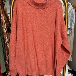 Target Coral Cowl Neck Sweater